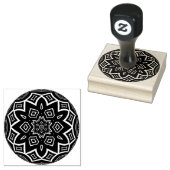 abstract patroon bal rubberen stempel  (Gestempeld)
