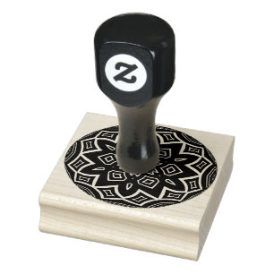 abstract patroon bal rubberen stempel 