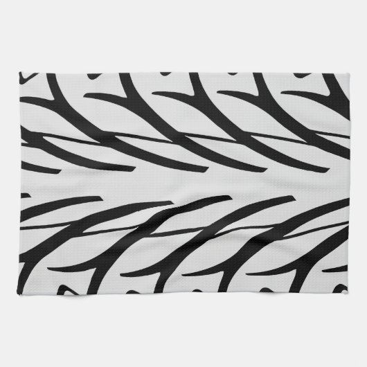 Abstract patroon bandenstructuur theedoek (Horizontaal)