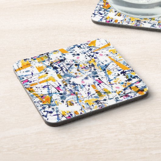 Abstract patroon bier onderzetter (Linkerzijde)