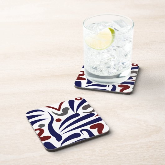  abstract patroon bier onderzetter (Rechterzijde)