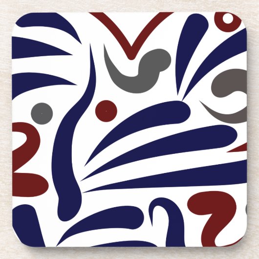  abstract patroon bier onderzetter (Voorkant)