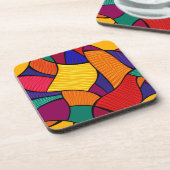 Abstract patroon bier onderzetter (Linkerzijde)
