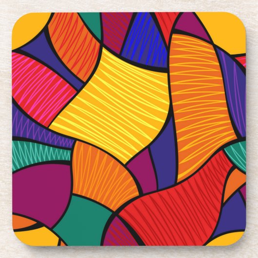 Abstract patroon bier onderzetter (Voorkant)