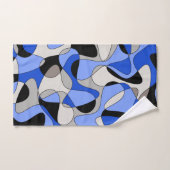Abstract patroon - blauw. bad handdoek (Handdoek)