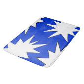 Abstract patroon - blauw badmat (Gekanteld)