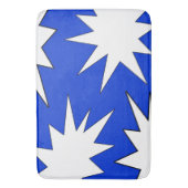 Abstract patroon - blauw badmat (Voorkant Verticaal)