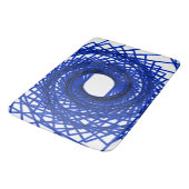 Abstract patroon - blauw badmat (Gekanteld)