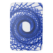 Abstract patroon - blauw badmat (Voorkant Verticaal)