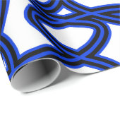 Abstract patroon - blauw cadeaupapier (Rol Hoek)