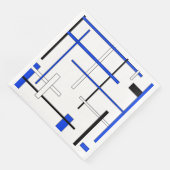 Abstract patroon - blauw servet (Hoek)