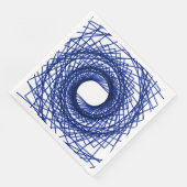 Abstract patroon - blauw servet (Hoek)