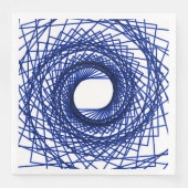 Abstract patroon - blauw servet (Voorkant)