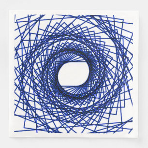 Abstract patroon - blauw servet