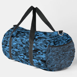 Abstract patroon blauw zwart grote reistas plunjezak