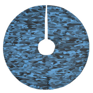 Abstract patroon blauw zwart kerstboom rok