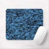Abstract patroon blauw zwart muismat (Met muis)