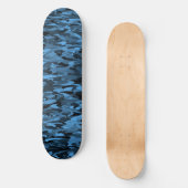 Abstract patroon blauw zwart persoonlijk skateboard (Voorkant)