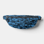 Abstract patroon blauw zwarte tailleband heuptasje (Liggend)