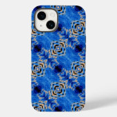 Abstract patroon, blauwe horizon, Case-Mate iPhone case (Achterkant)