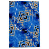 Abstract patroon, blauwe horizon, medium cadeauzakje (Voorkant)