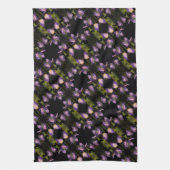 Abstract patroon blauwe vlag Iris-ventilator Theedoek (Verticaal)