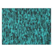 Abstract Patroon Blauwgroen Zwart Tafelkleed (Voorkant (Horizontaal))