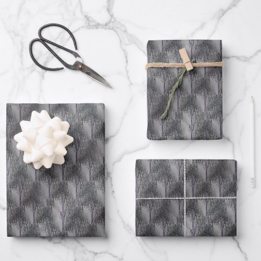 Abstract patroon bloeiende boom inpakpapier vel (Voorkant)