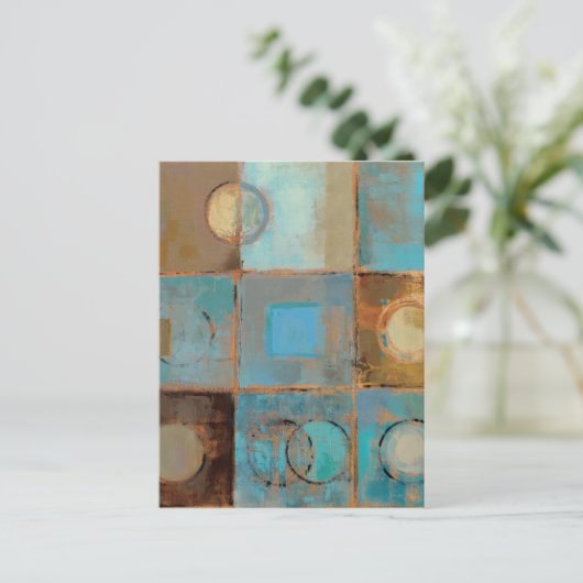 Abstract patroon briefkaart (Staand voorkant)