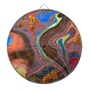 abstract patroon bruin dartbord