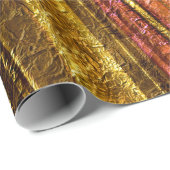 Abstract patroon, bruin en geel, textuur cadeaupapier (Rol Hoek)