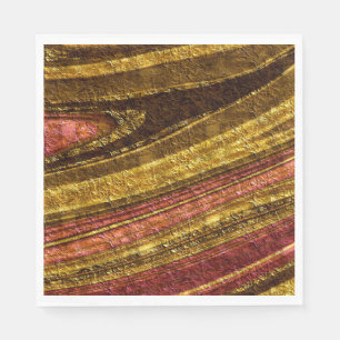 Abstract patroon, bruin en geel, textuur, rood servet