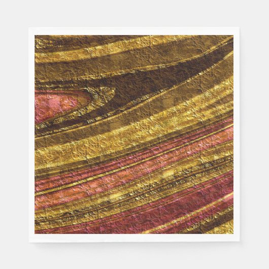 Abstract patroon, bruin en geel, textuur, rood servet (Voorkant)