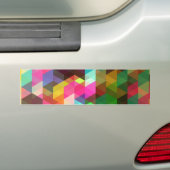 Abstract patroon bumpersticker (Op auto)