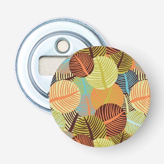 Abstract patroon button flesopener (Voorkant)
