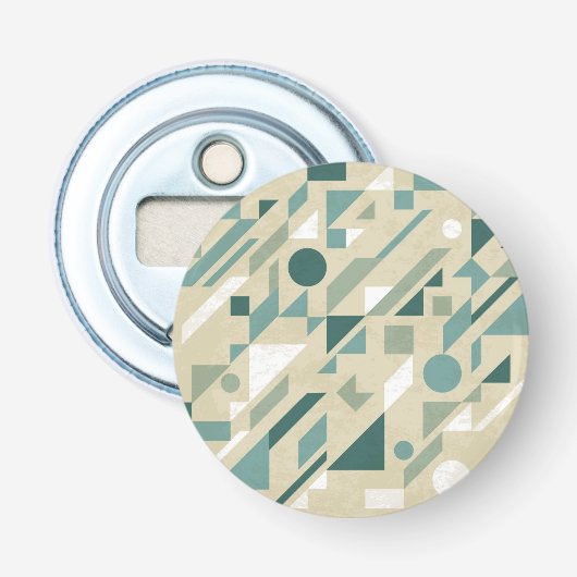 Abstract patroon button flesopener (Voorkant)