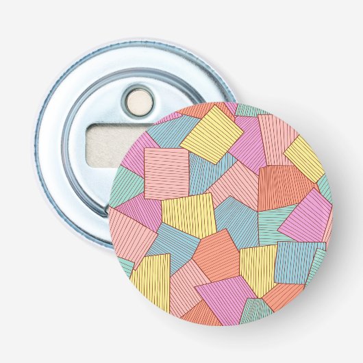 Abstract patroon button flesopener (Voorkant)