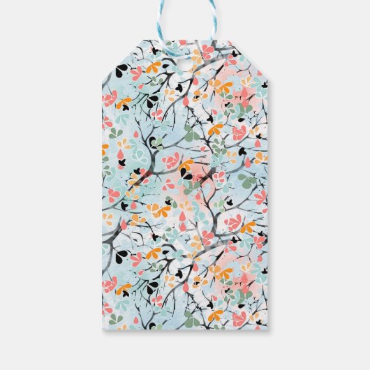 Abstract patroon cadeaulabel (Achterkant)