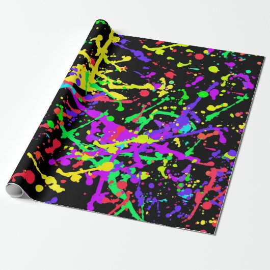 Abstract patroon cadeaupapier (Uitgerold)