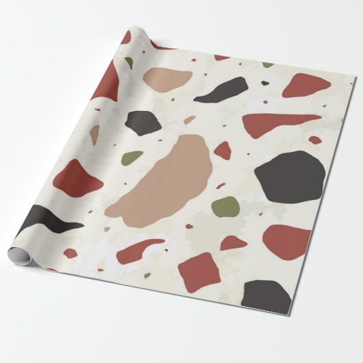 Abstract patroon cadeaupapier (Uitgerold)