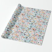 Abstract patroon cadeaupapier (Uitgerold)
