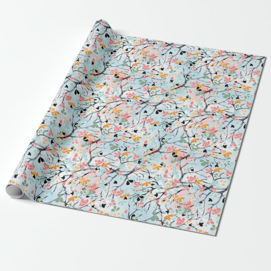 Abstract patroon cadeaupapier (Uitgerold)