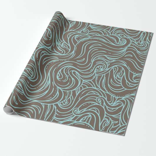 Abstract patroon cadeaupapier (Uitgerold)