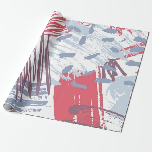 Abstract patroon cadeaupapier (Uitgerold)