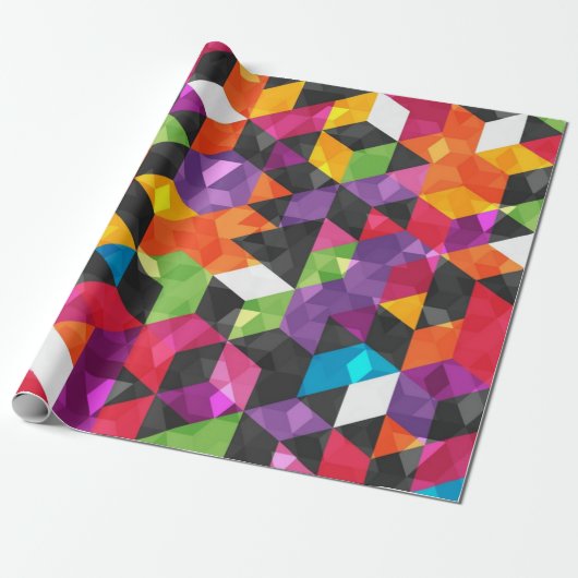 Abstract patroon cadeaupapier (Uitgerold)