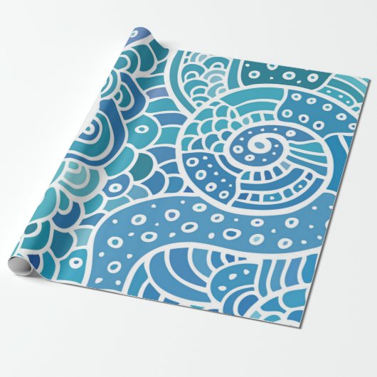 Abstract patroon cadeaupapier (Uitgerold)