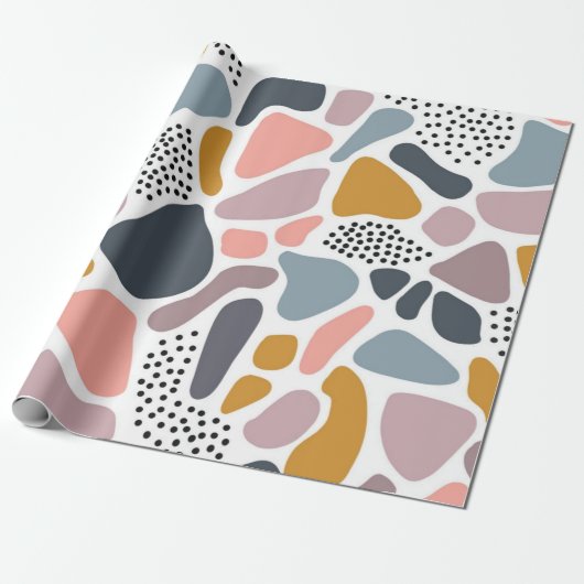 Abstract patroon cadeaupapier (Uitgerold)