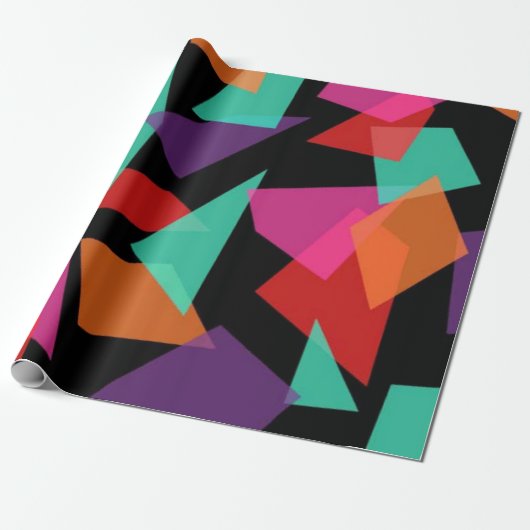 Abstract patroon cadeaupapier (Uitgerold)