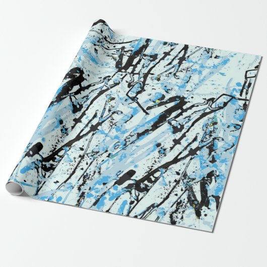 Abstract patroon cadeaupapier (Uitgerold)