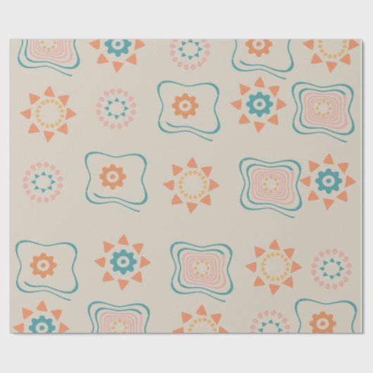 Abstract patroon cadeaupapier (Vlak)